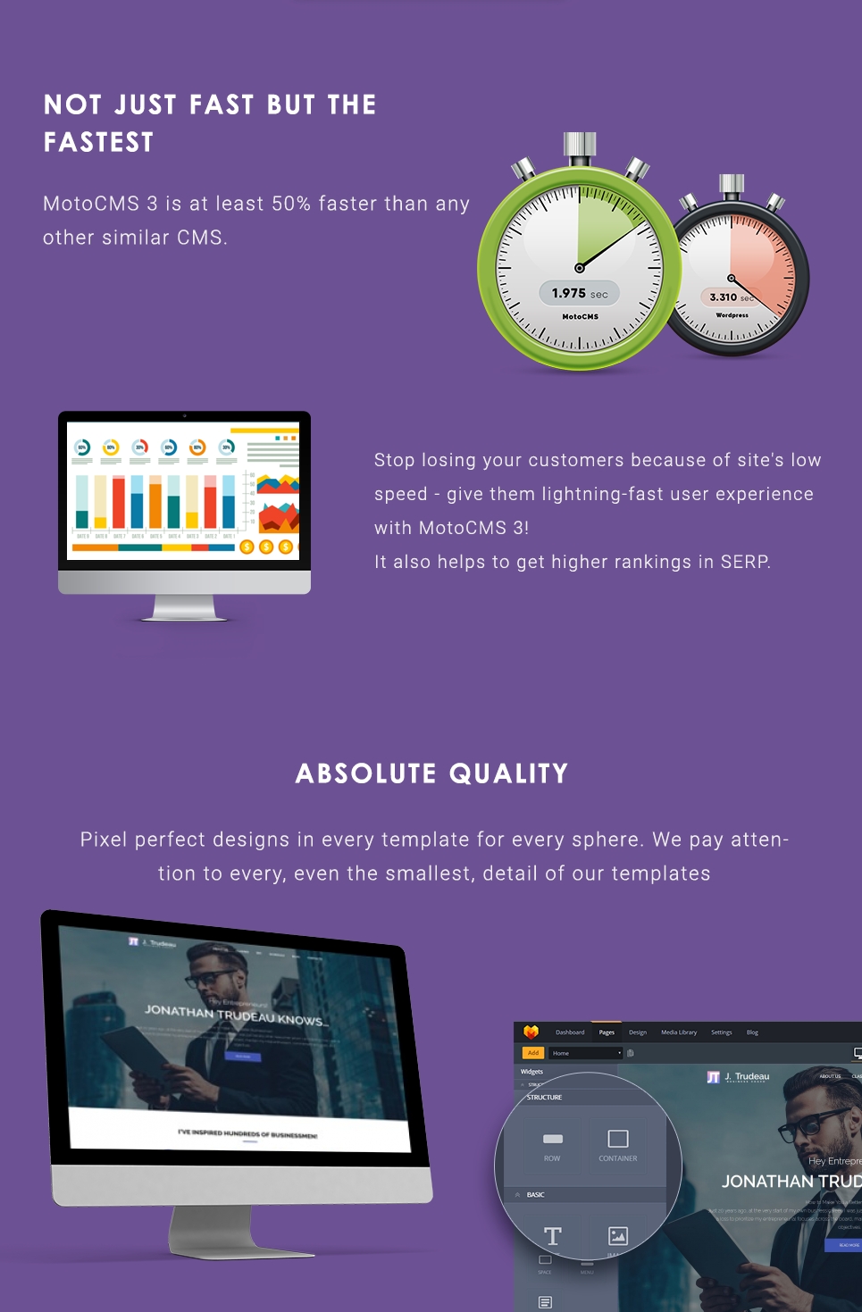 шаблон business coach moto cms 3