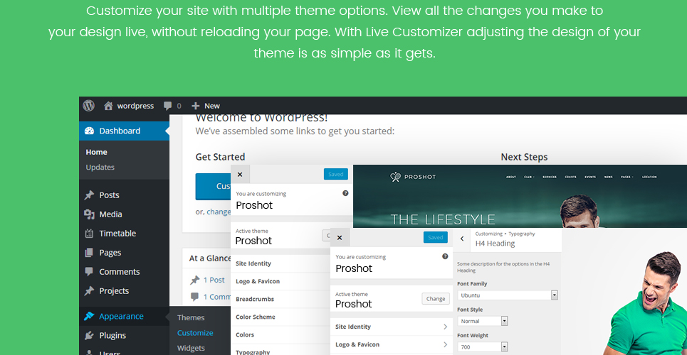 теннисный клуб отзывчивая тема wordpress