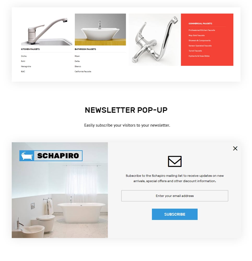 сантехнические принадлежности magento theme