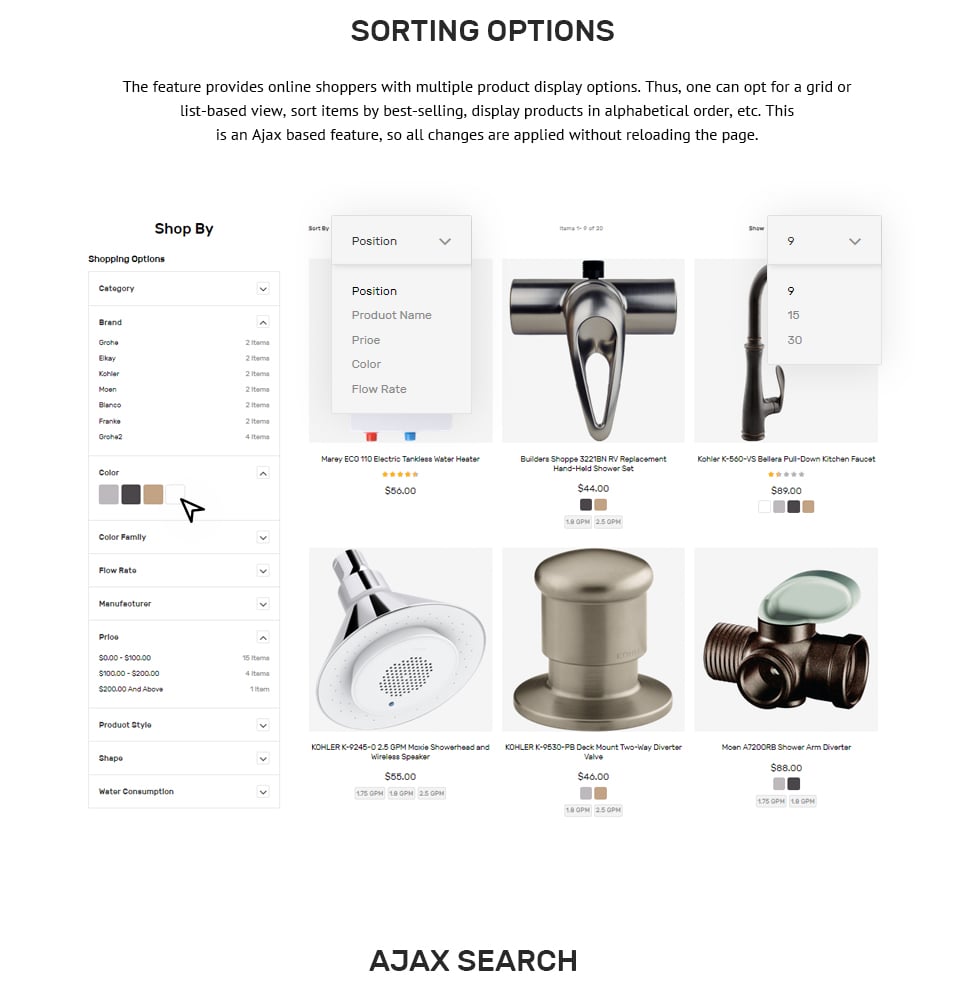 сантехнические принадлежности magento theme