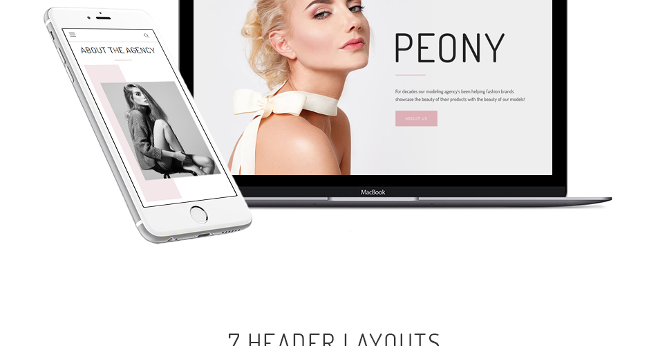 fashion Modeling agency wordpress тема