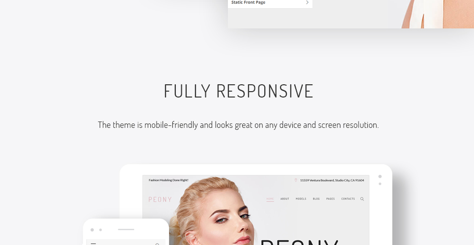 fashion Modeling agency wordpress тема