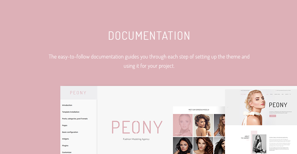 fashion Modeling agency wordpress тема