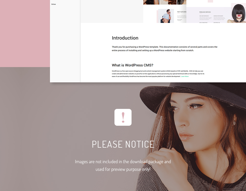 fashion Modeling agency wordpress тема
