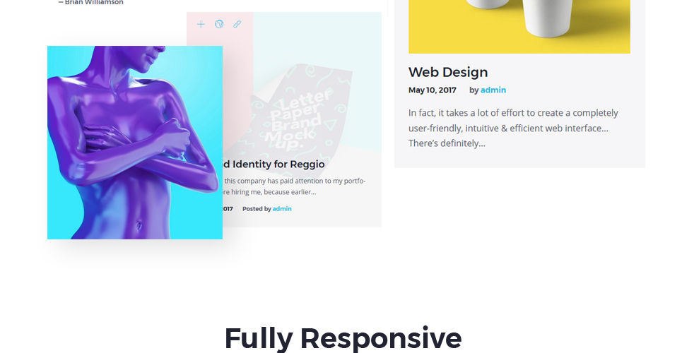 дизайнер портфолио wordpress тема