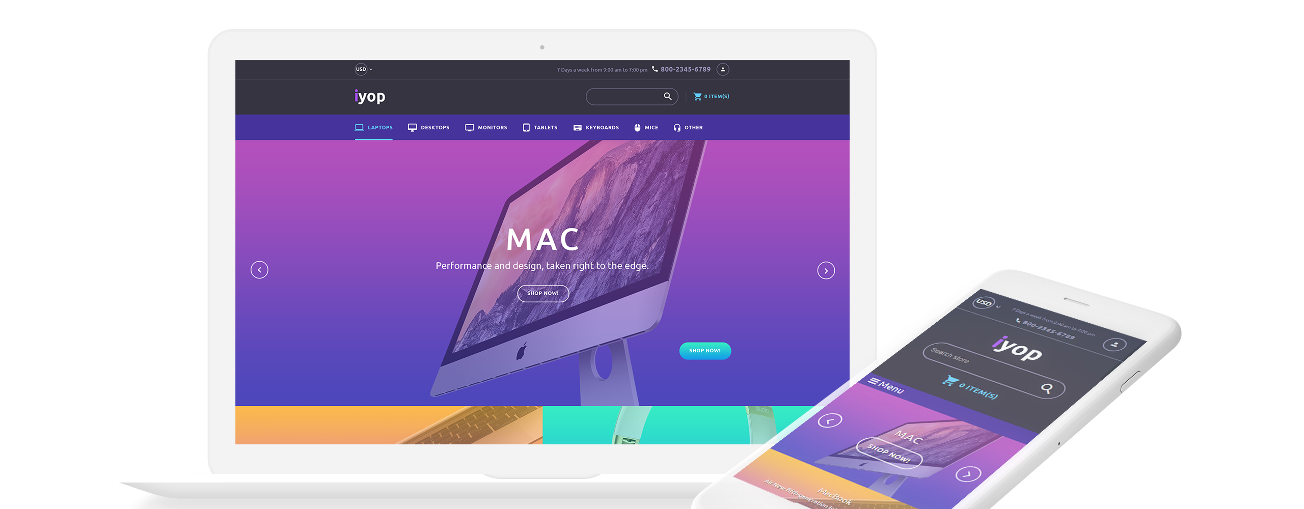 компьютерный магазин отзывчивая тема shopify