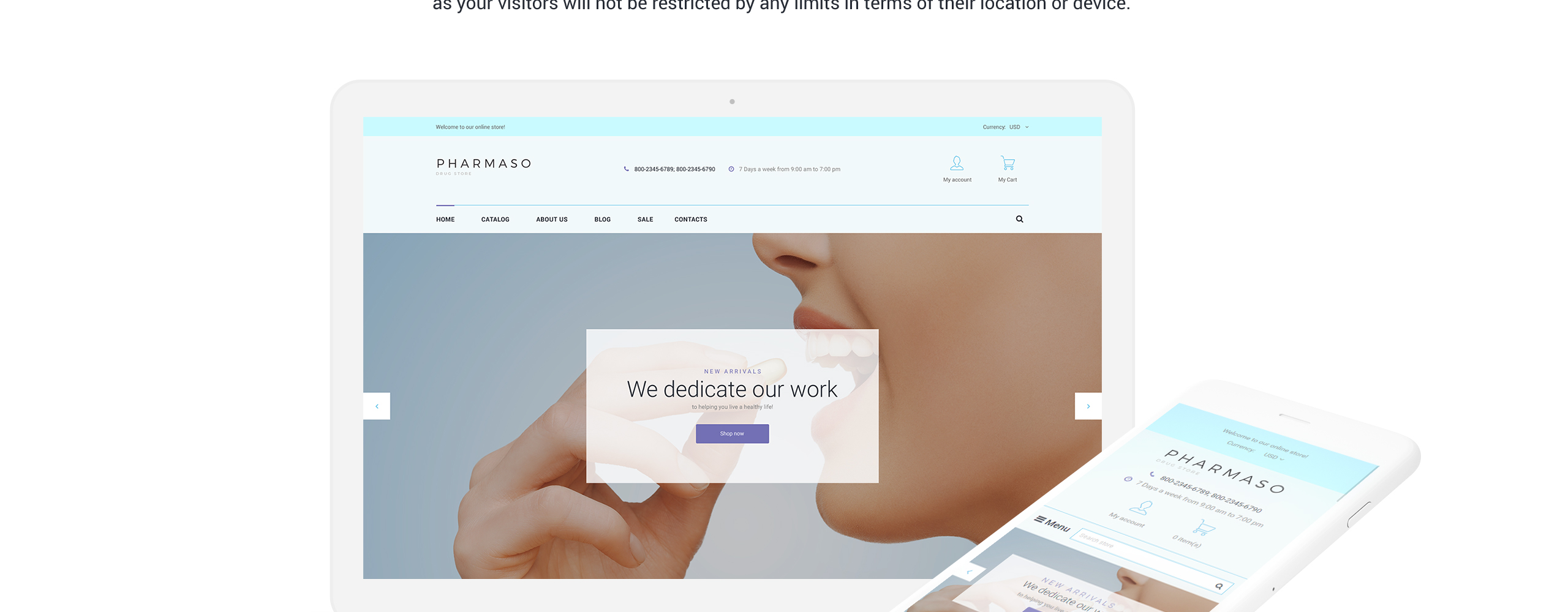 аптека shopify тема