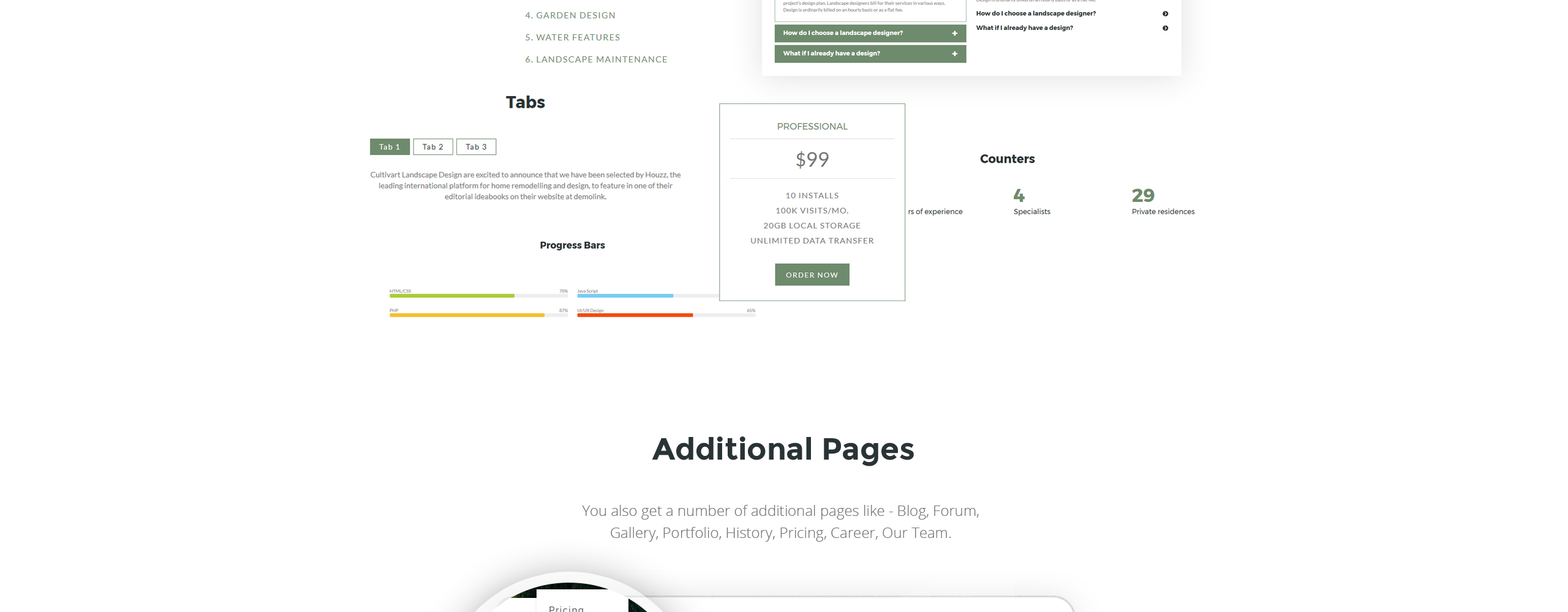 ландшафтные архитекторы joomla шаблон