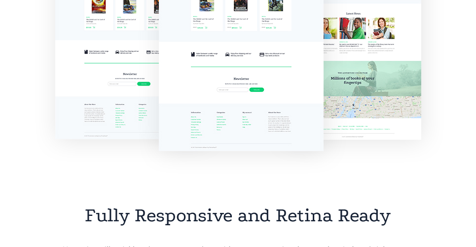 книжный магазин prestashop тема