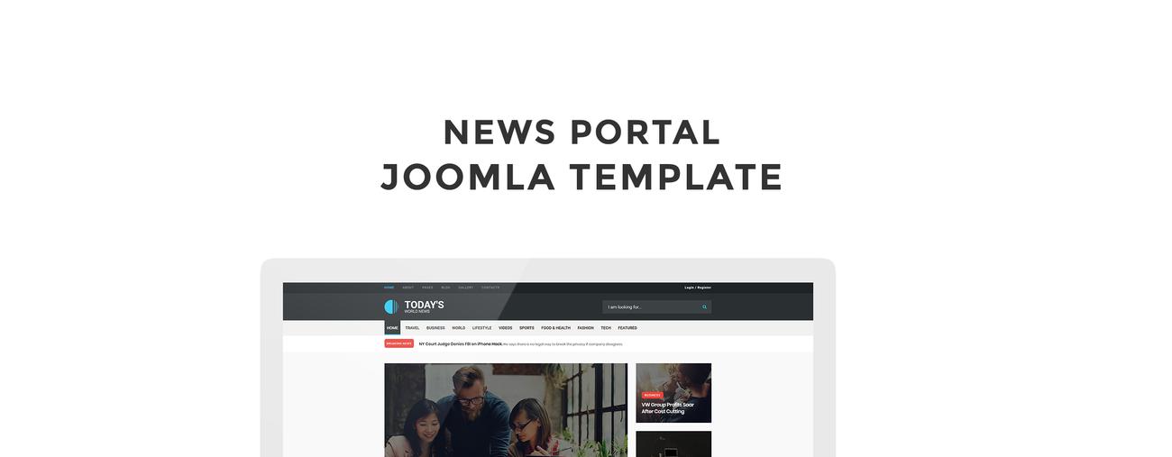 новостной портал отзывчивый шаблон joomla