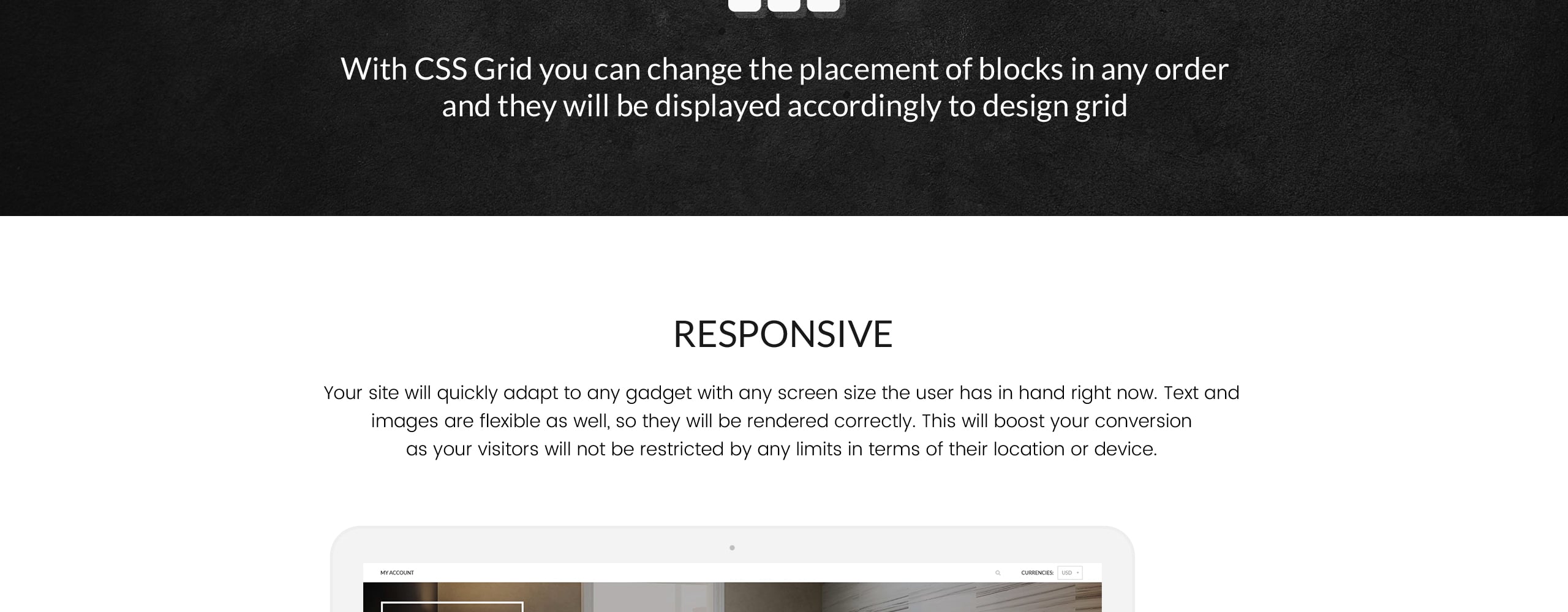 tile stone отзывчивая тема shopify