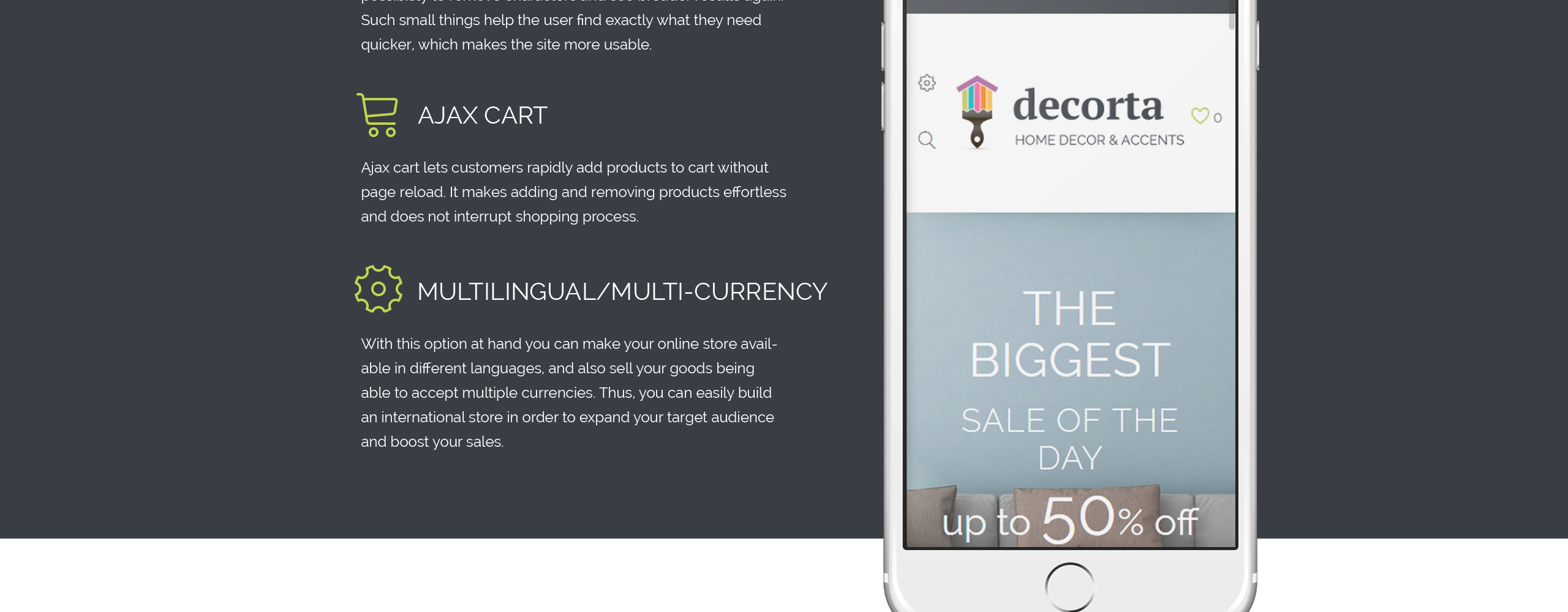 home decor отзывчивый шаблон opencart
