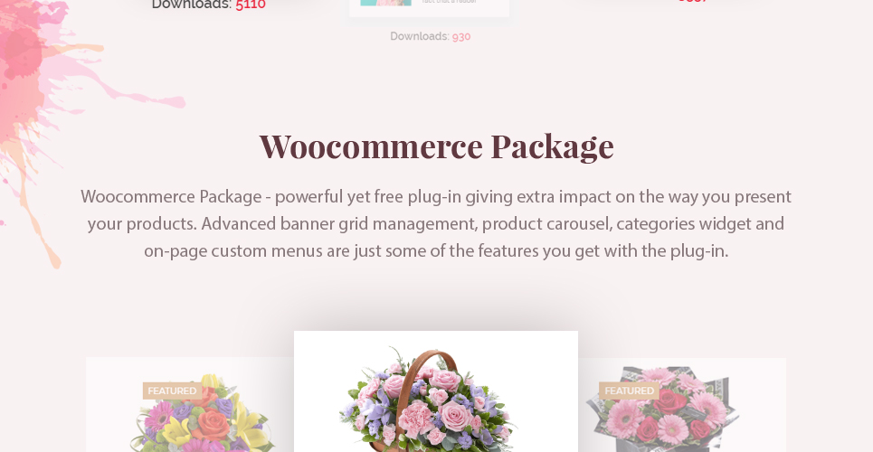 цветочный магазин woocommerce тема