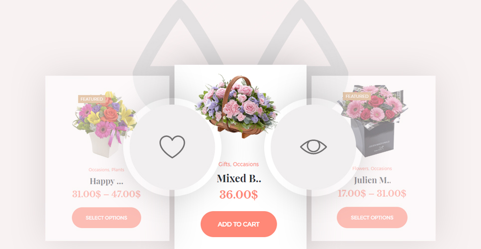 цветочный магазин woocommerce тема
