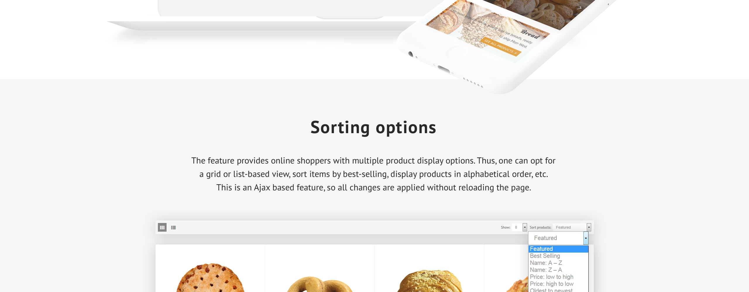 отзывчивая тема shopify для пекарни