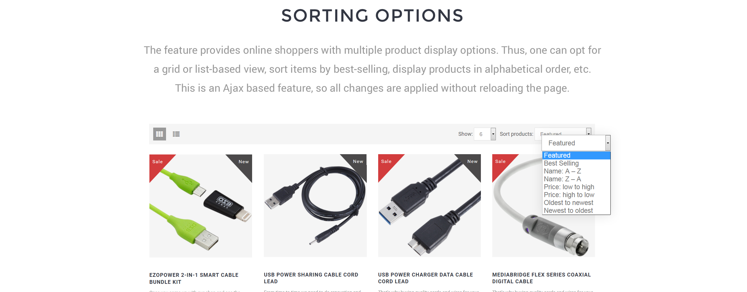 шнуры и провода shopify тема