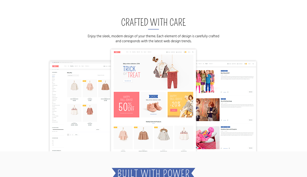 тема tinyfit woocommerce