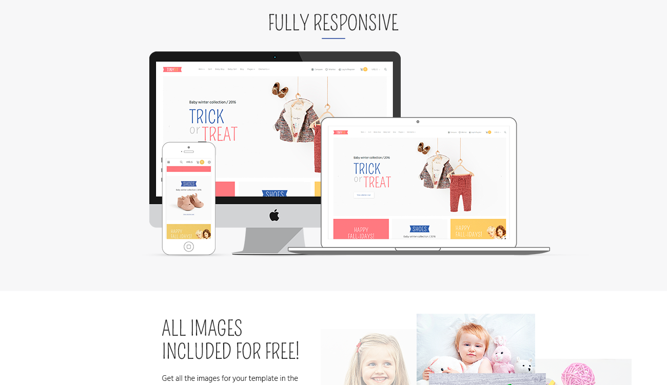 тема tinyfit woocommerce