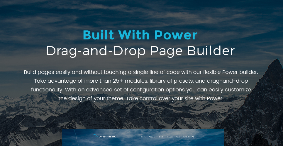 корпоративная тема wordpress inc