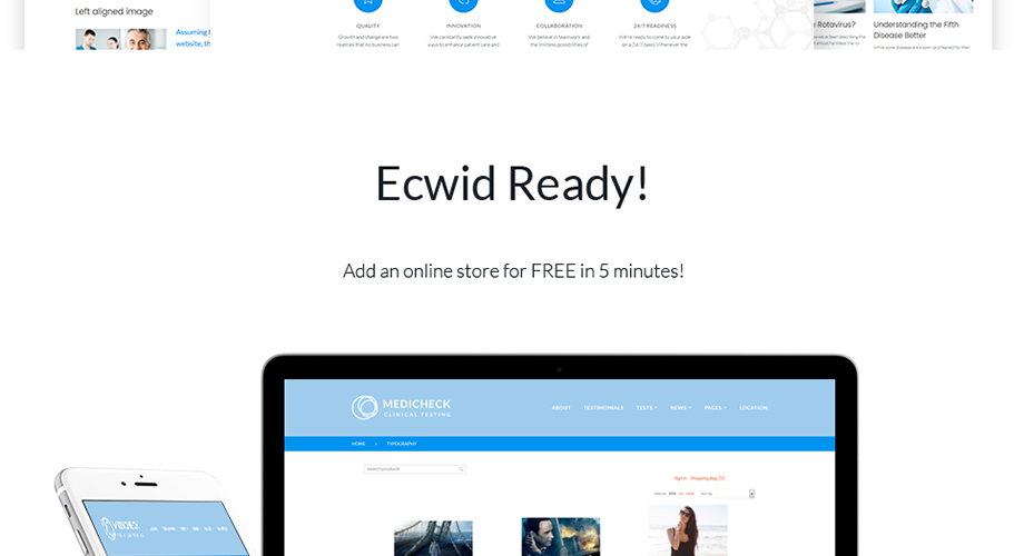 медицинская лаборатория отзывчивая тема wordpress