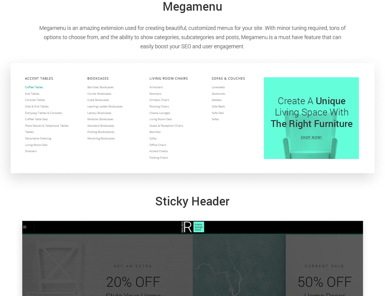 мебель и домашний декор magento тема