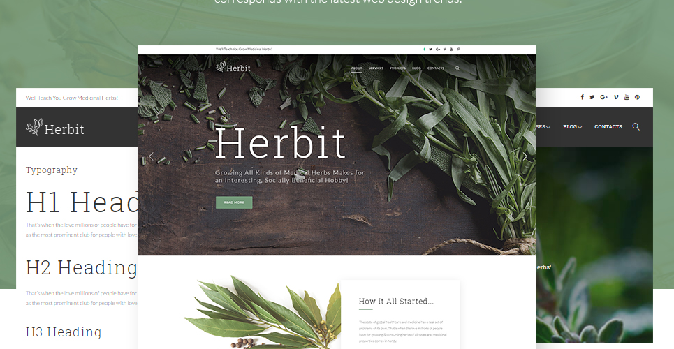 herbit wordpress тема