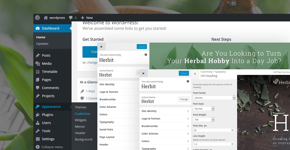 herbit wordpress тема