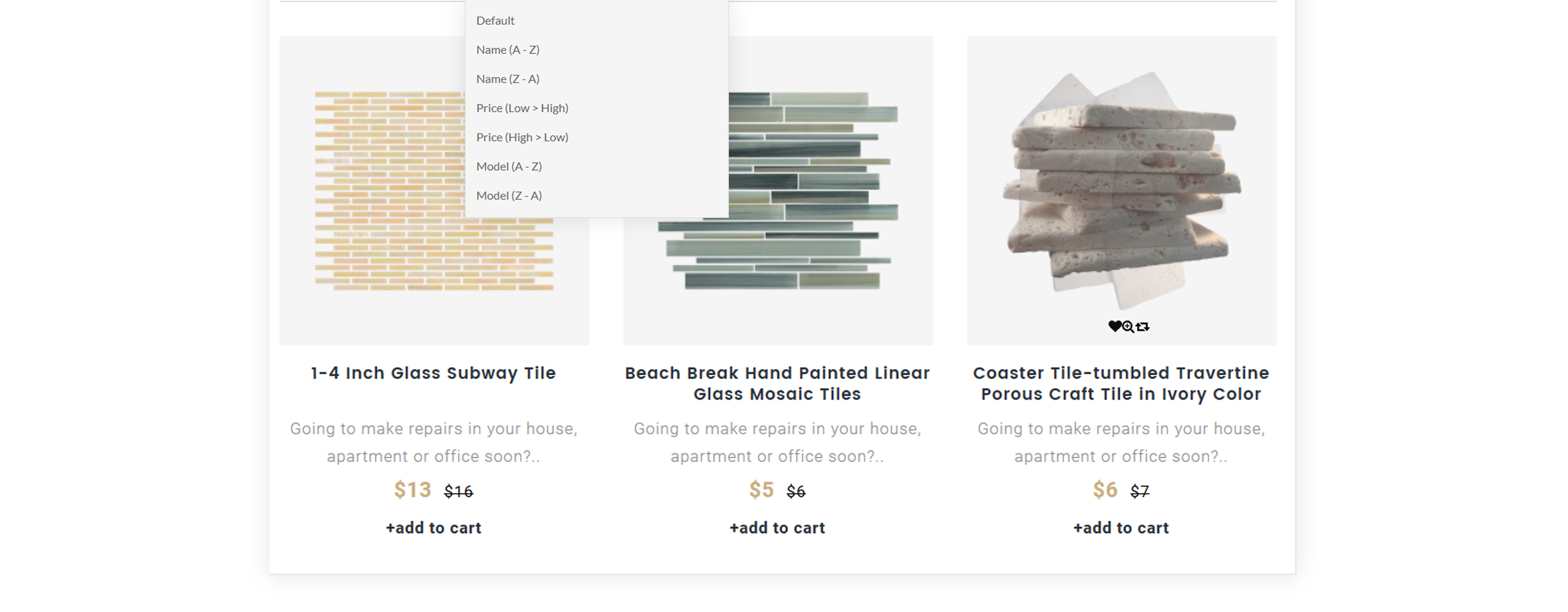 отзывчивый шаблон opencart tile &amp; stone responsive