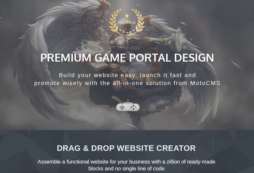 игровой портал premium moto cms 3 шаблон