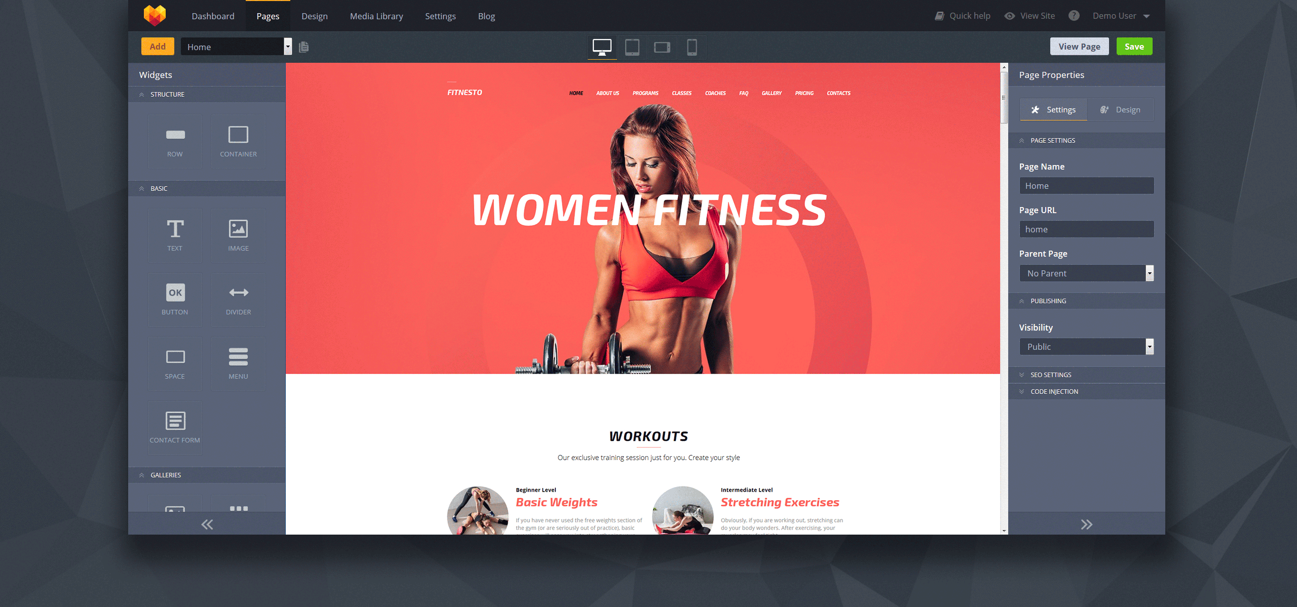 fitness &amp; gym premium moto cms 3 шаблон