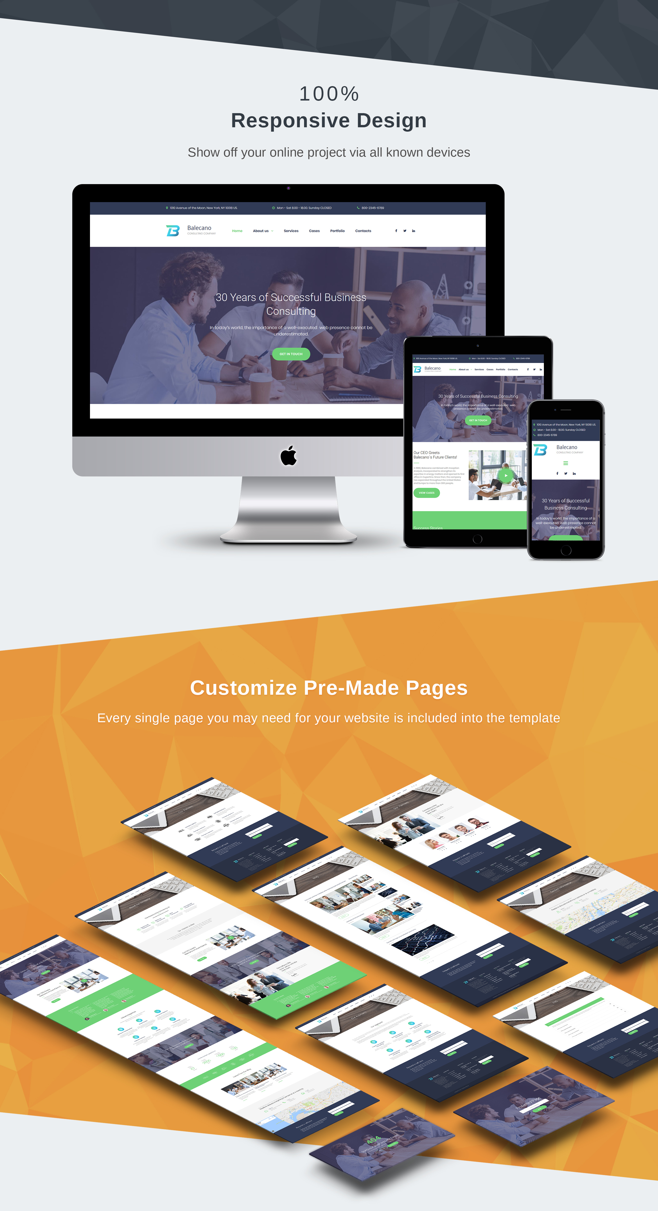 finance &amp; consulting premium moto cms 3 шаблон