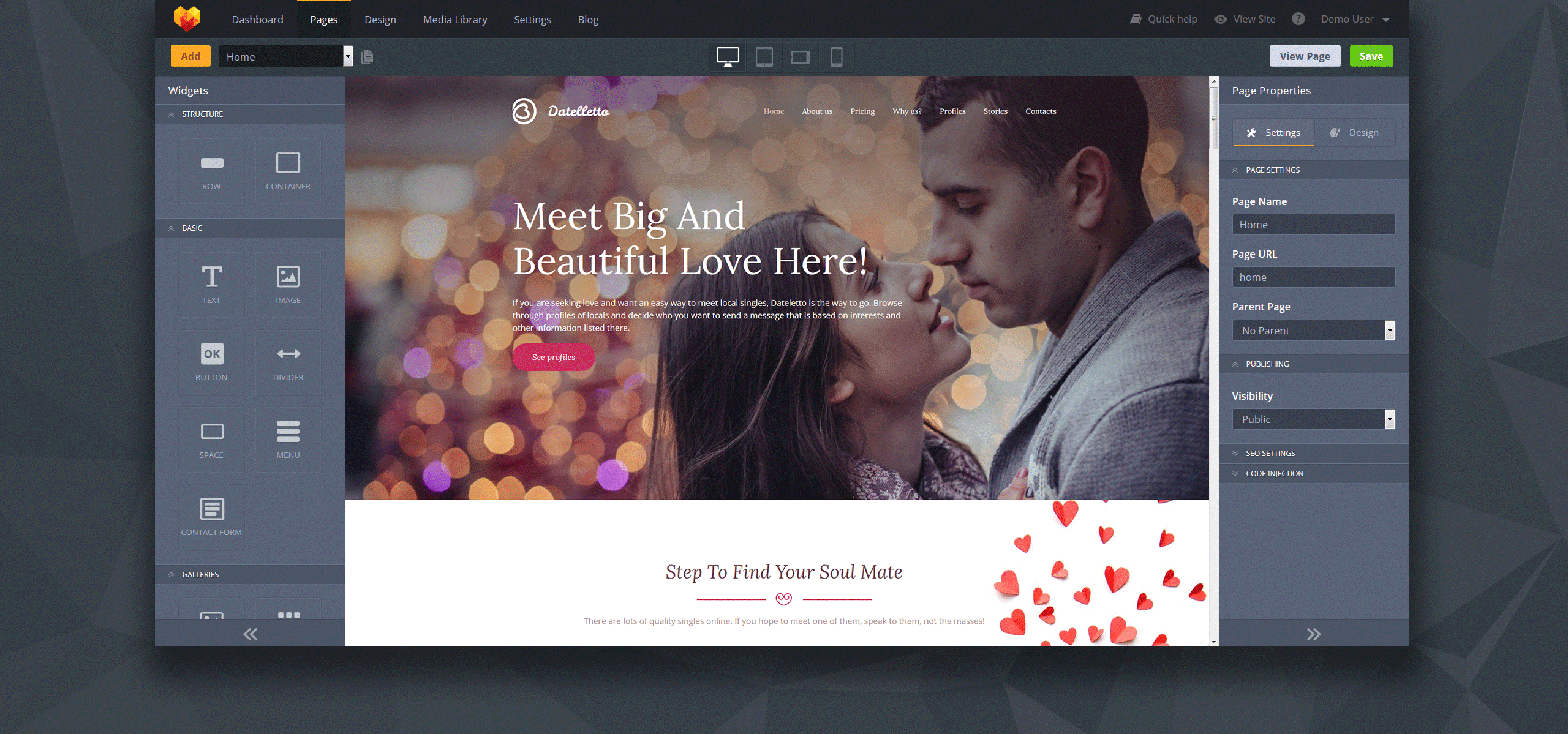 dating premium moto cms 3 шаблон