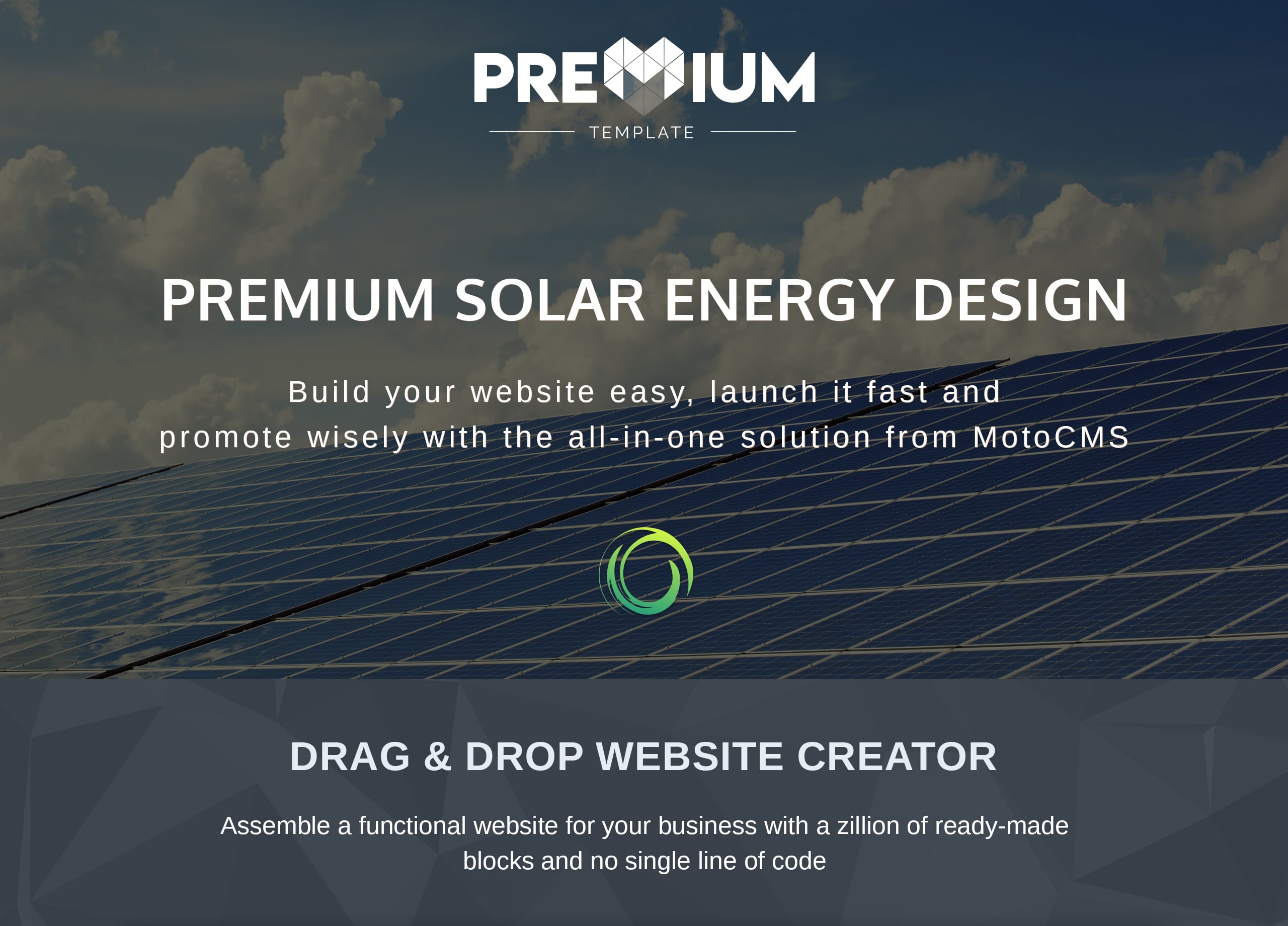 шаблон solar energy premium moto cms 3