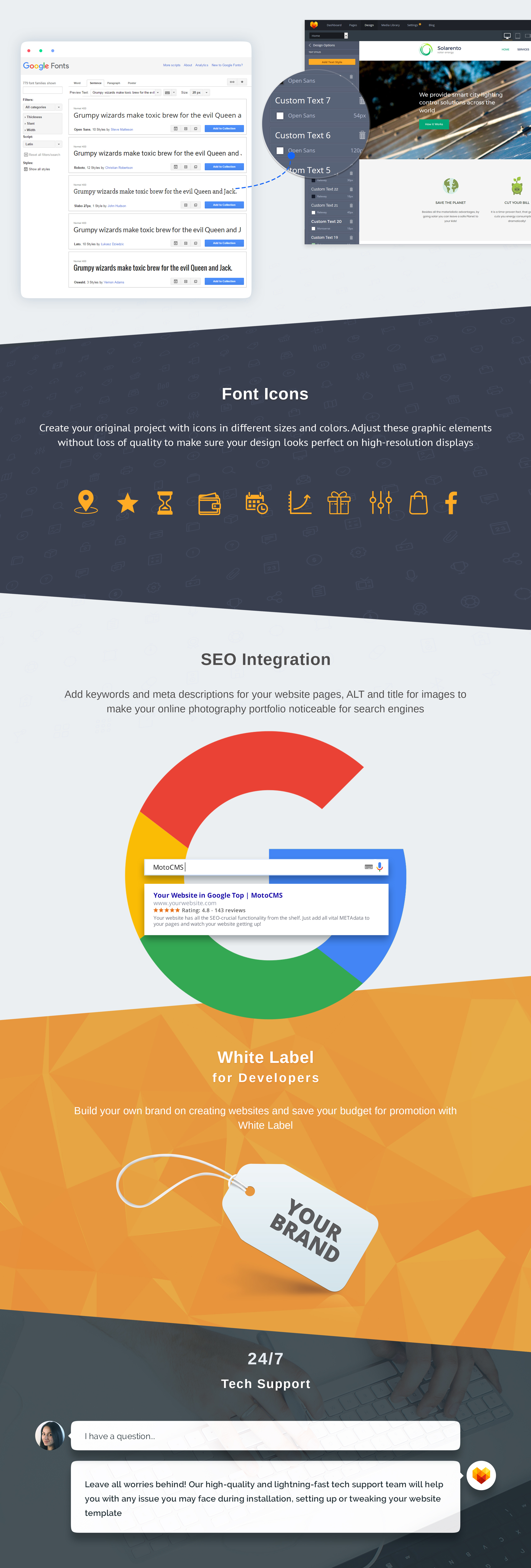 шаблон solar energy premium moto cms 3