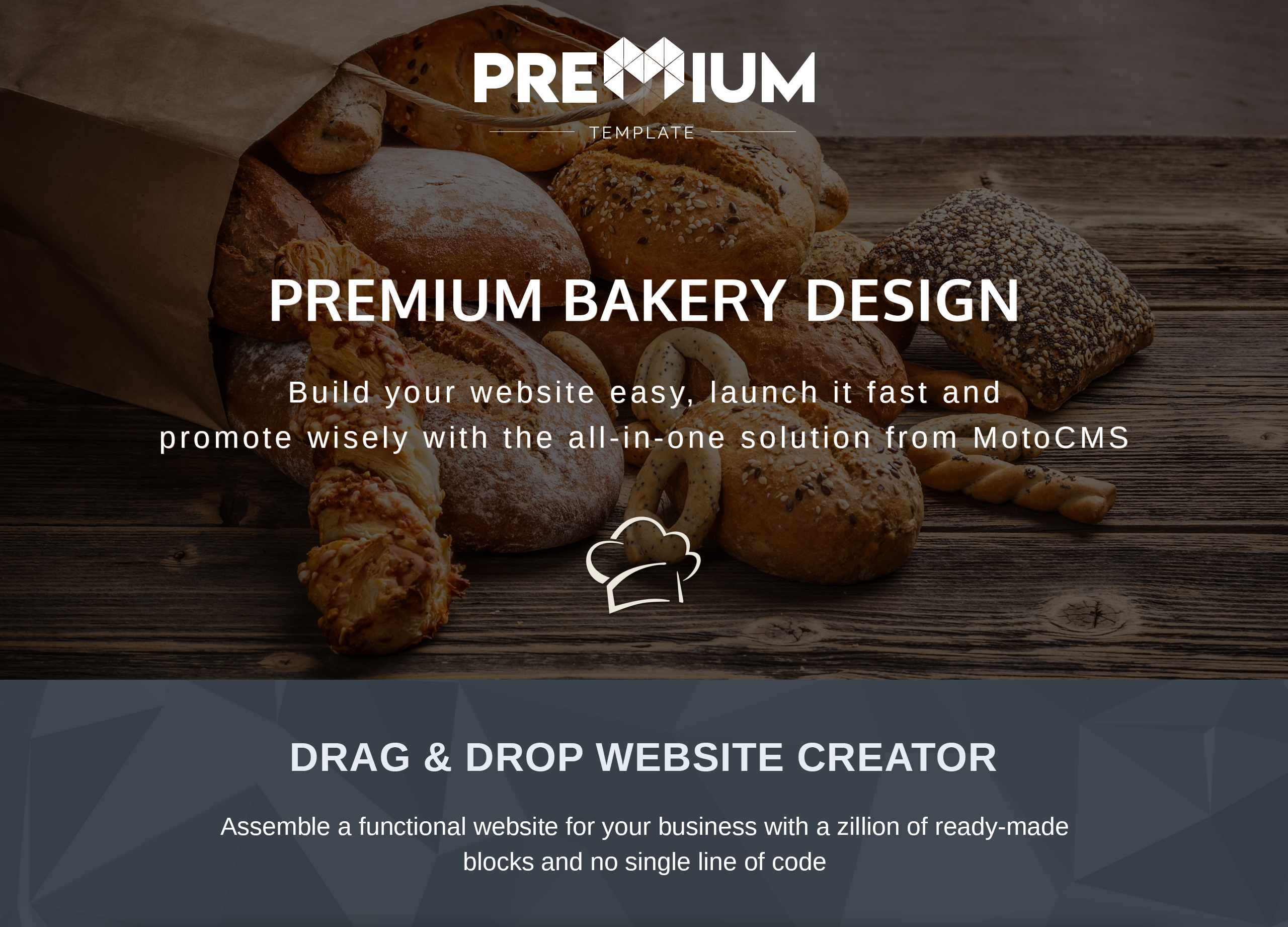 шаблон bakery premium moto cms 3