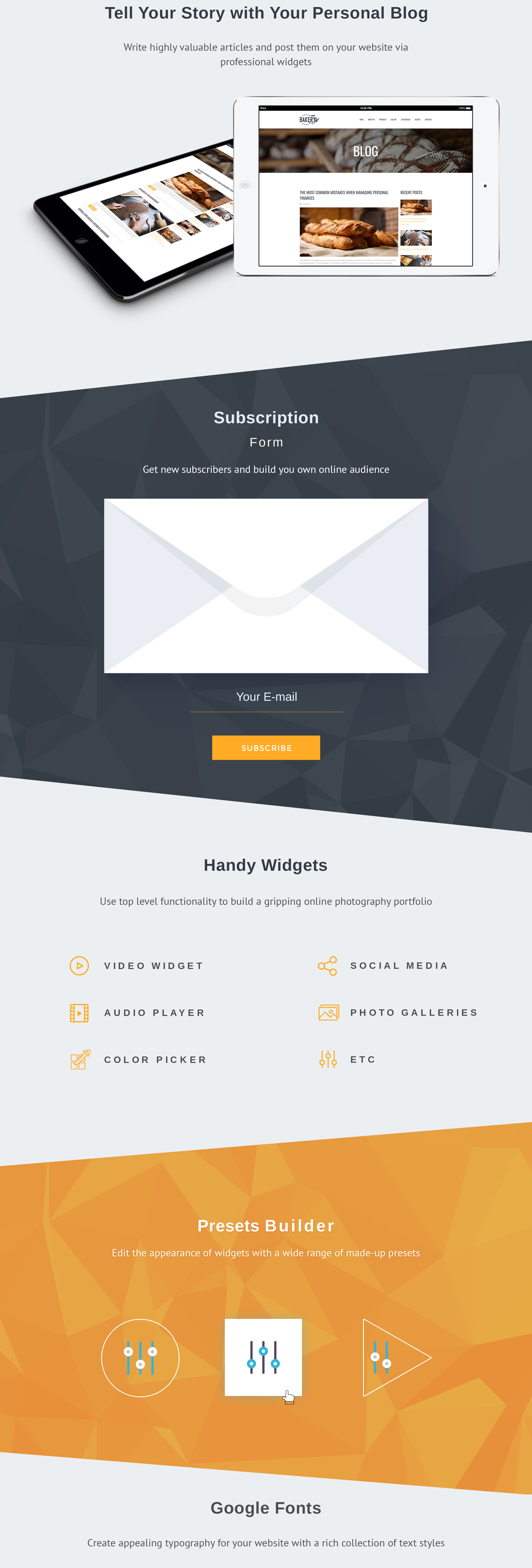 шаблон bakery premium moto cms 3