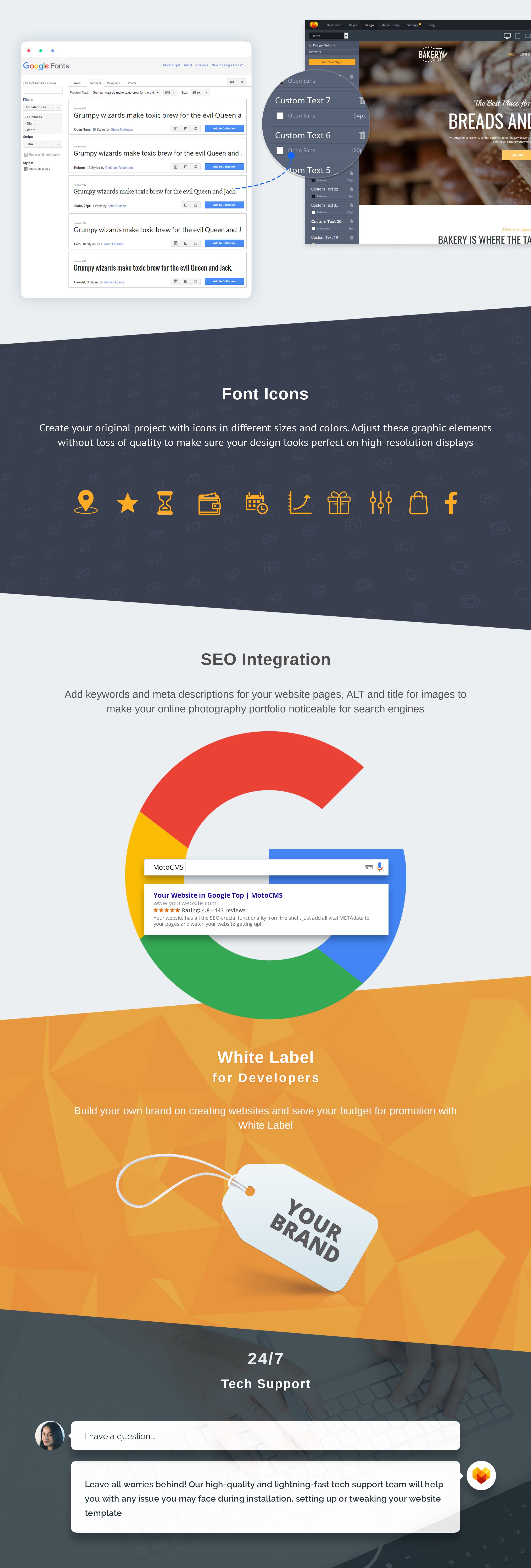 шаблон bakery premium moto cms 3