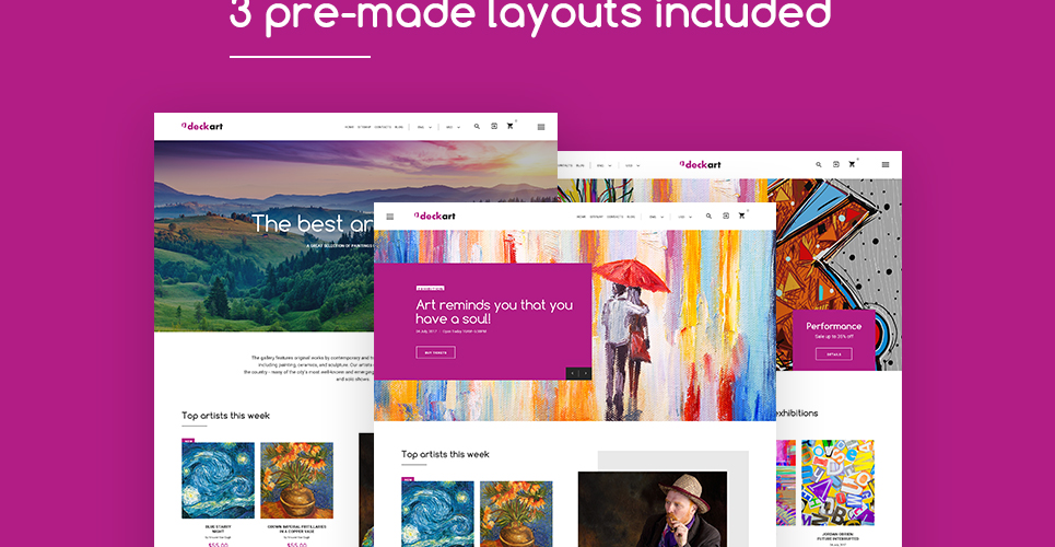 deckart отзывчивая тема prestashop