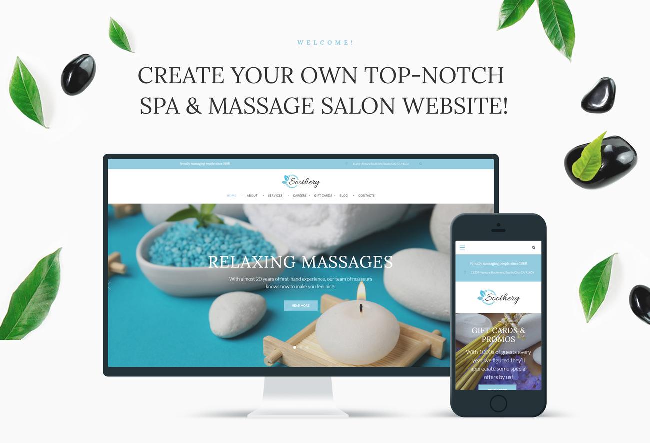 отзывчивая тема wordpress spa & massage salon