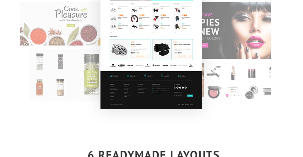 велосипедный магазин prestashop тема