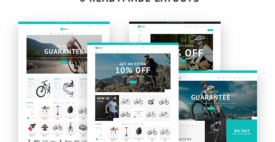 велосипедный магазин prestashop тема