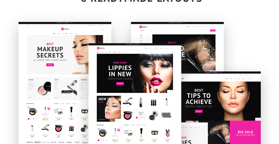 магазин косметики prestashop тема