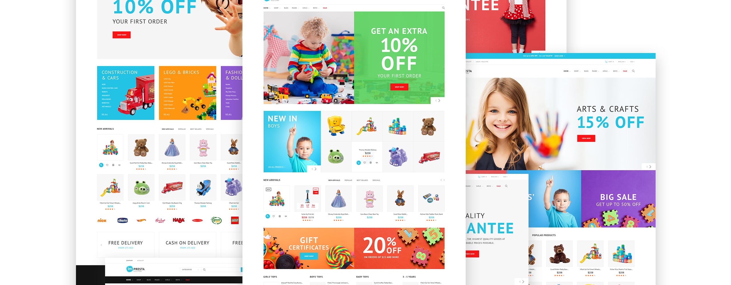детский магазин prestashop тема