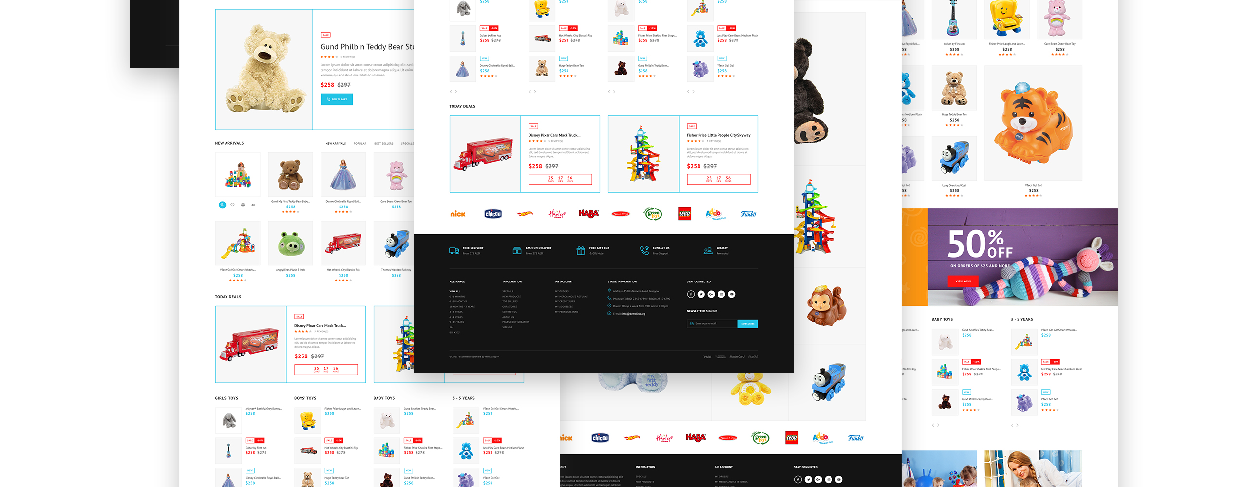 детский магазин prestashop тема