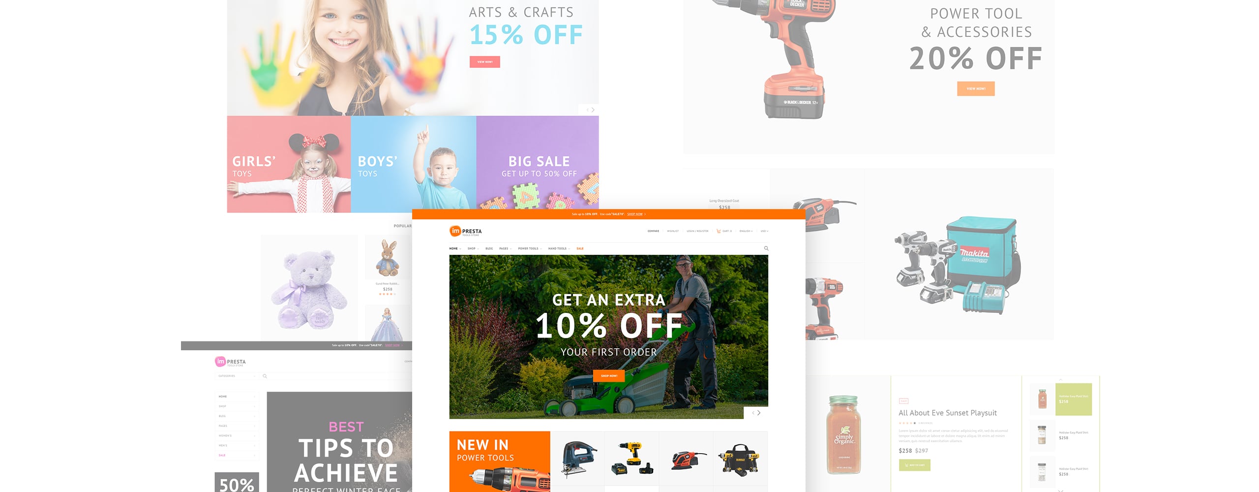 impresta tools prestashop тема
