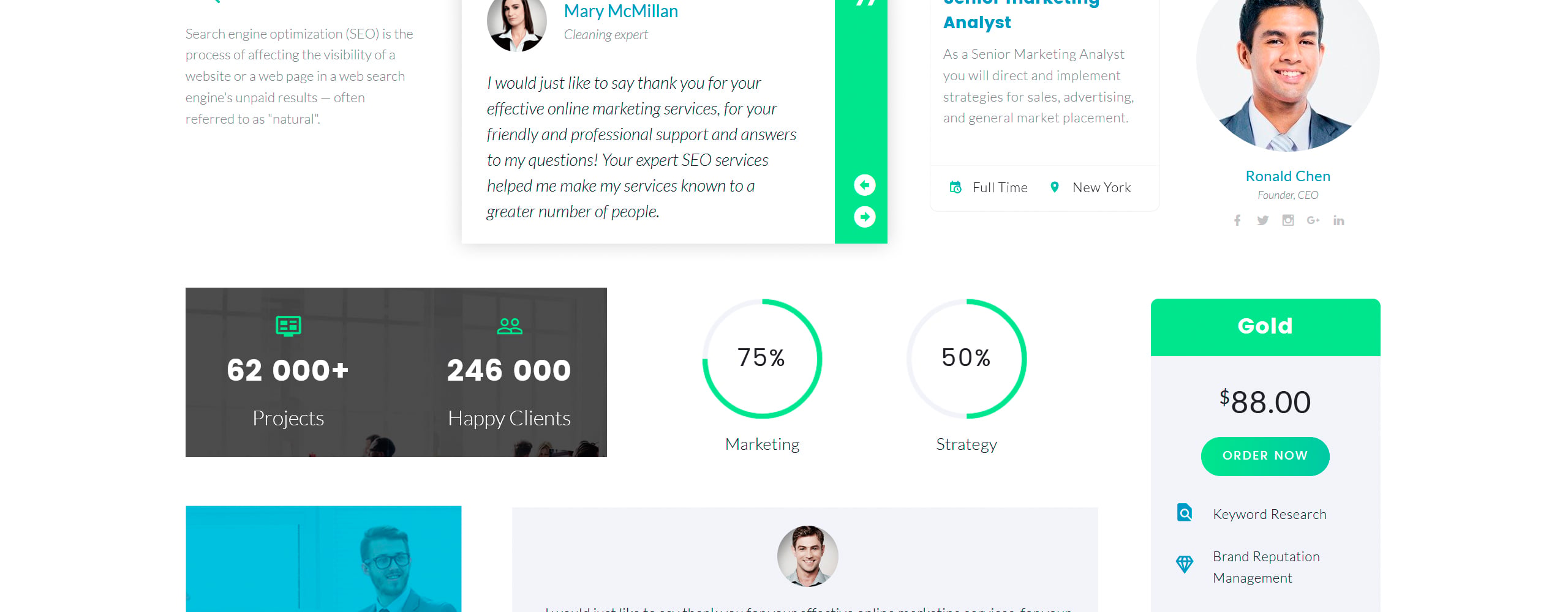 шаблон сайта seo & marketing agency