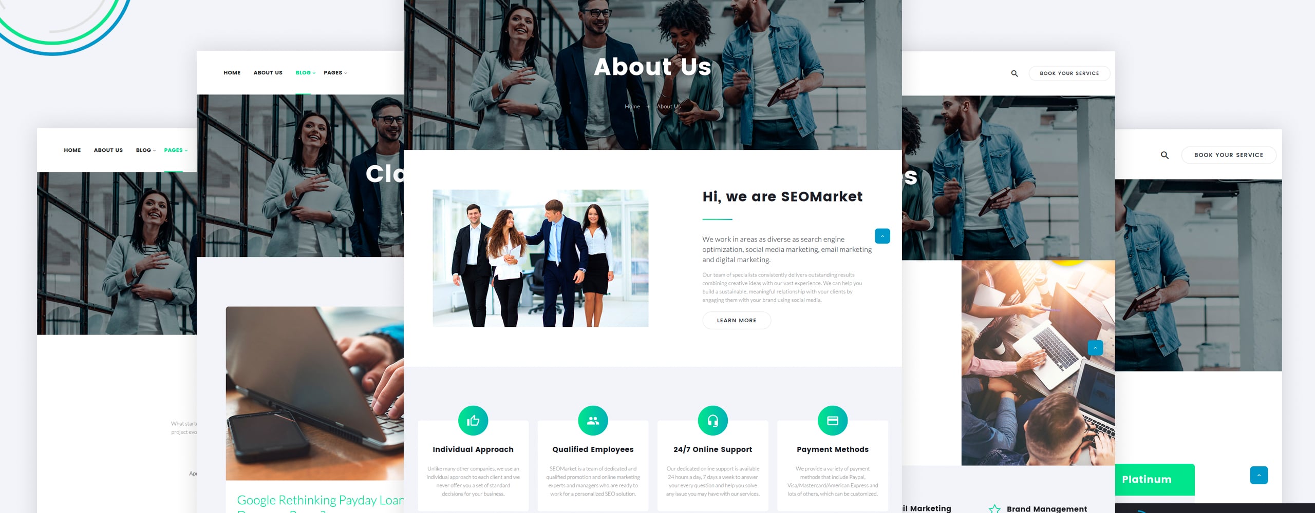 шаблон сайта seo & marketing agency