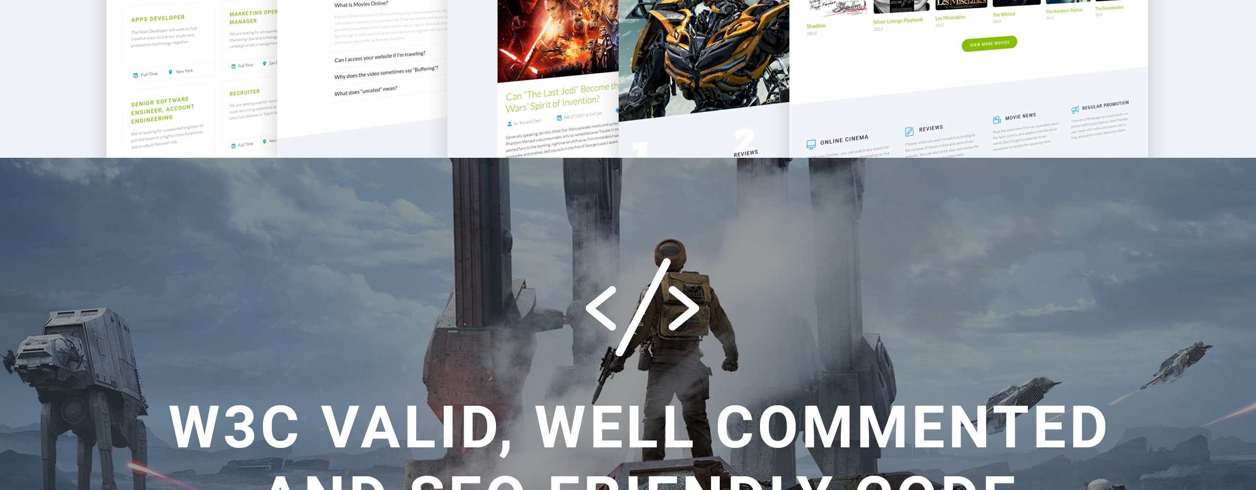 многостраничный html шаблон сайта