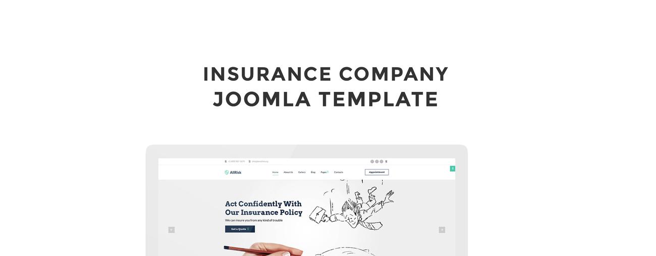 страховой отзывчивый шаблон joomla