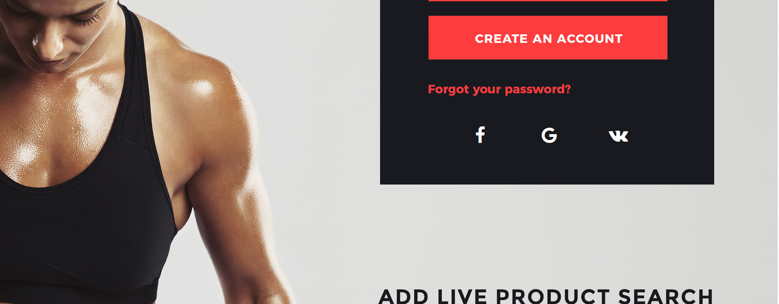 тема спортивного питания prestashop